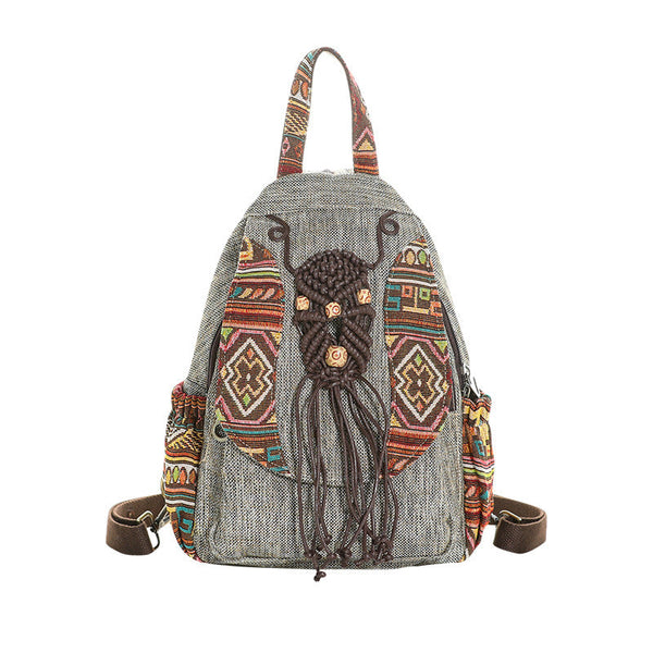 Chic Canvas Art Backpack
